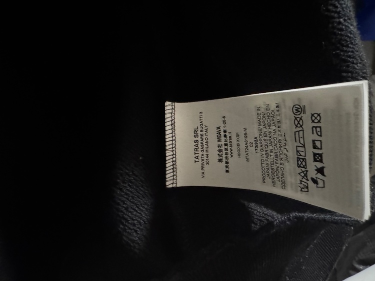 タトラス パーカー（古着・ファッション）の商品画像 - 査定依頼日：2026年3月30日 - 最高査定価格：12,000円