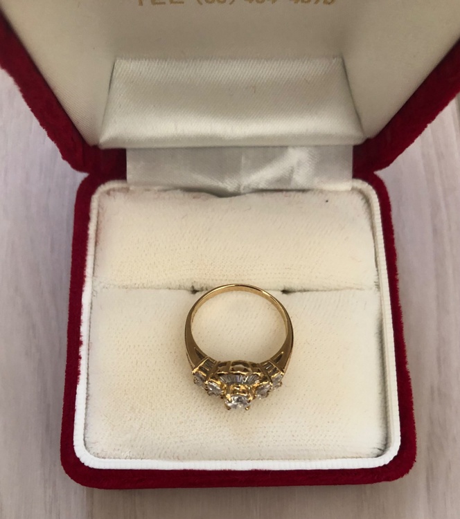 K18リング（宝石）の商品画像 - 査定依頼日：2025年12月14日 - 最高査定価格：120,000円