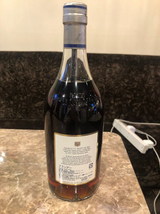 ブランデー マーテル （お酒）の商品画像 - 査定依頼日：2025年5月29日 - 最高査定価格：7,000円