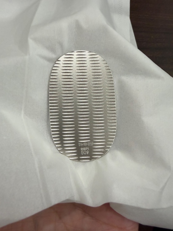 田中貴金属　プラチナ小判（金・貴金属）の商品画像 - 査定依頼日：2026年6月19日 - 最高査定価格：450,000円