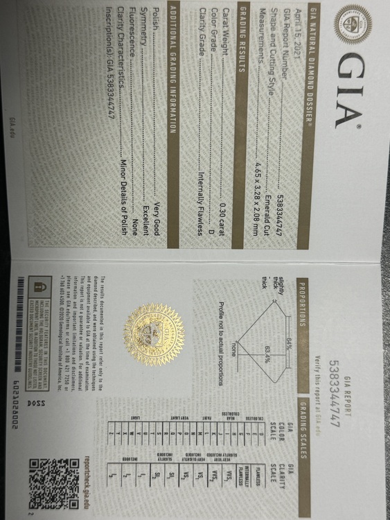 ダイヤモンド　pt950指輪（宝石）の商品画像 - 査定依頼日：2024年2月21日 - 最高査定価格：250,000円