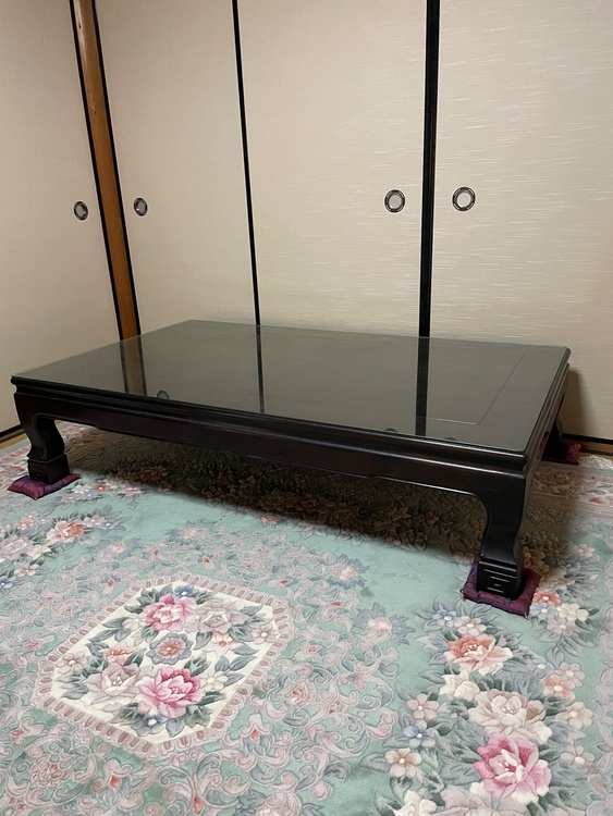 黒檀　机（美術品・骨董品）の商品画像 - 査定依頼日：2025年12月19日 - 最高査定価格：500円