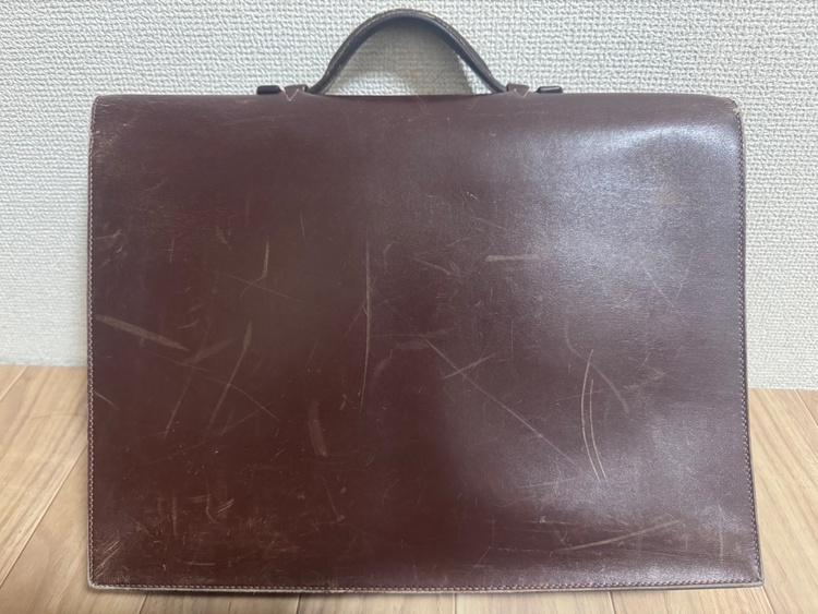 HERMES-PARIS 本革 ビジネスバッグ ブリーフケース ブラウンビンテー（ブランドバッグ）の商品画像 - 査定依頼日：2026年2月8日 - 最高査定価格：40,000円