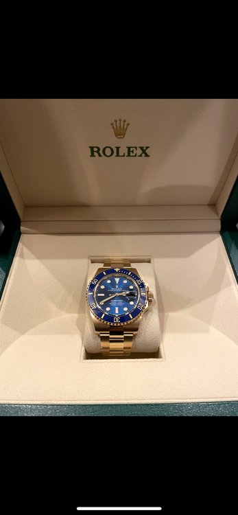 青サブ金無垢（高級時計）の商品画像 - 査定依頼日：2025年7月6日 - 最高査定価格：5,200,000円