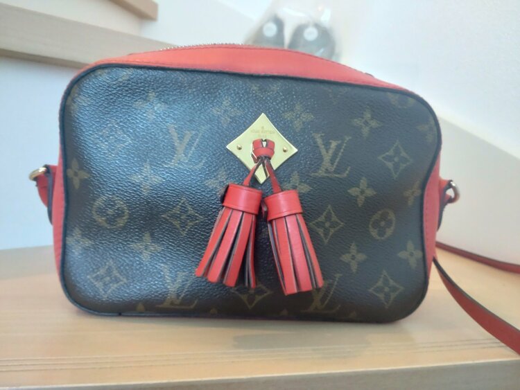 サントンジュ　赤　43556（ブランドバッグ）の商品画像 - 査定依頼日：2026年3月13日 - 最高査定価格：140,000円