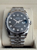 ROLEX DATEJUST36 黒文字盤 10Pダイヤ（高級時計）の商品画像 - 査定依頼日：2026年3月15日 - 最高査定価格：2,265,000円