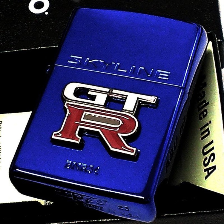zippoライター　R34GTモデル　ブルー（喫煙具）の商品画像 - 査定依頼日：2025年10月7日 - 最高査定価格：2,400円