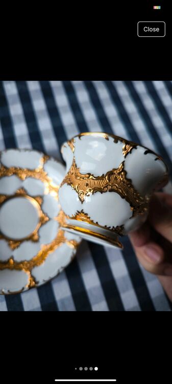 マイセン　Bフォーム　モカカップとソーサー（美術品・骨董品）の商品画像 - 査定依頼日：2025年10月18日 - 最高査定価格：15,000円