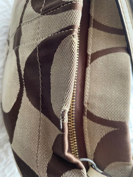 COACH コーチ シグネチャーショルダーバッグ 10619 肩掛け ベージュ系（ブランドバッグ）の商品画像 - 査定依頼日：2025年4月12日 - 最高査定価格：1,500円