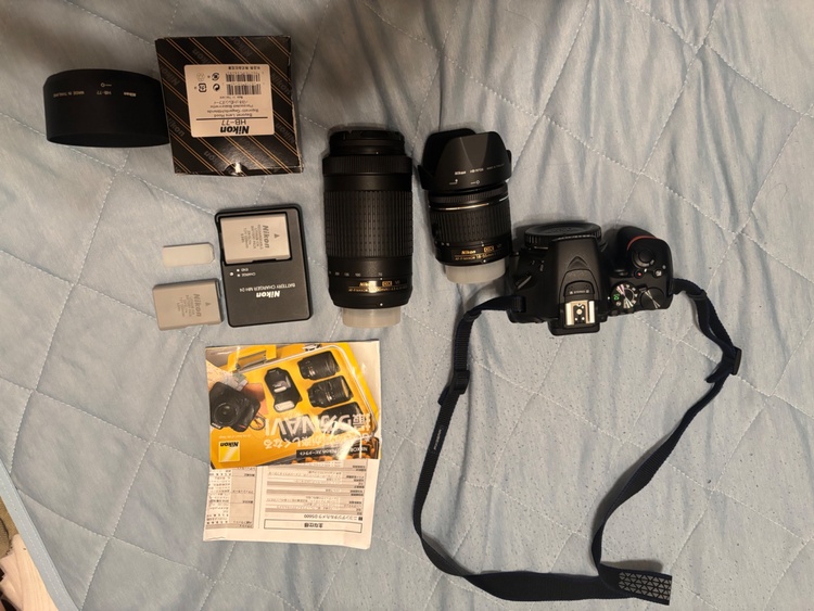 D5600ダブルズームキット（カメラ）の商品画像 - 査定依頼日：2026年1月19日 - 最高査定価格：45,000円