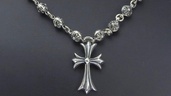 CHROME HEARTS クロムハーツ クロスボールチェーン スモールCHクロ（古着・ファッション）の商品画像 - 査定依頼日：2026年5月24日 - 最高査定価格：230,000円