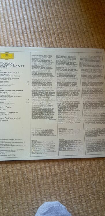 モーツァルト　フルート協奏曲ほか　ベーム　ウィーンフィル　ドイツ盤　2530 5（レコード）の商品画像 - 査定依頼日：2025年10月17日 - 最高査定価格：1,000円