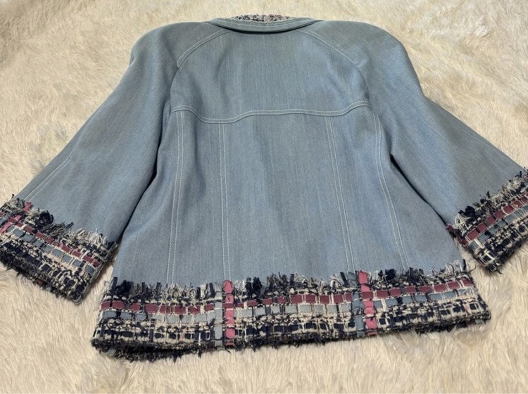CHANEL デニムツィードジャケット　０７Ｐ（古着・ファッション）の商品画像 - 査定依頼日：2026年9月18日 - 最高査定価格：132,000円