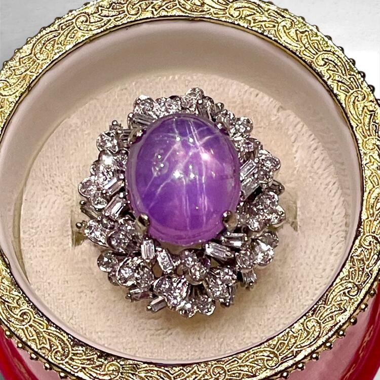 パープルスターサファイア14.17ct（宝石）の商品画像 - 査定依頼日：2025年12月8日 - 最高査定価格：300,000円