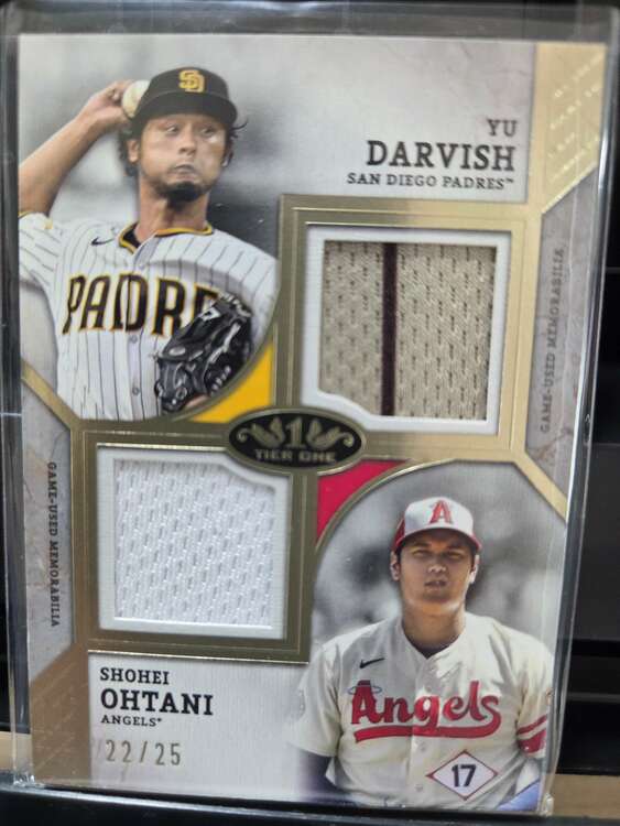 スポーツトレーディングカード　TOPPS  大谷翔平&ダルビッシュ有　レリック（トレカ）の商品画像 - 査定依頼日：2025年5月25日 - 最高査定価格：8,800円