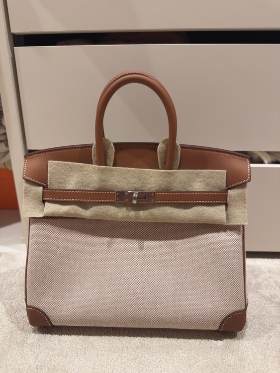 2025年K刻印　バーキン25 ゴールド　トワルアッシュ　新品未使用シール付き（ブランドバッグ）の商品画像 - 査定依頼日：2025年9月7日 - 最高査定価格：2,550,000円