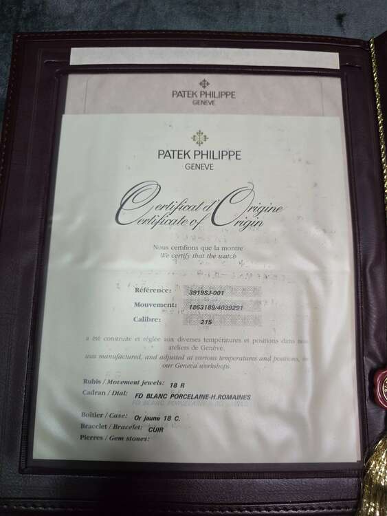 パテックフィリップ カラトラバ 3919SJ-001（高級時計）の商品画像 - 査定依頼日：2025年4月11日 - 最高査定価格：2,200,000円
