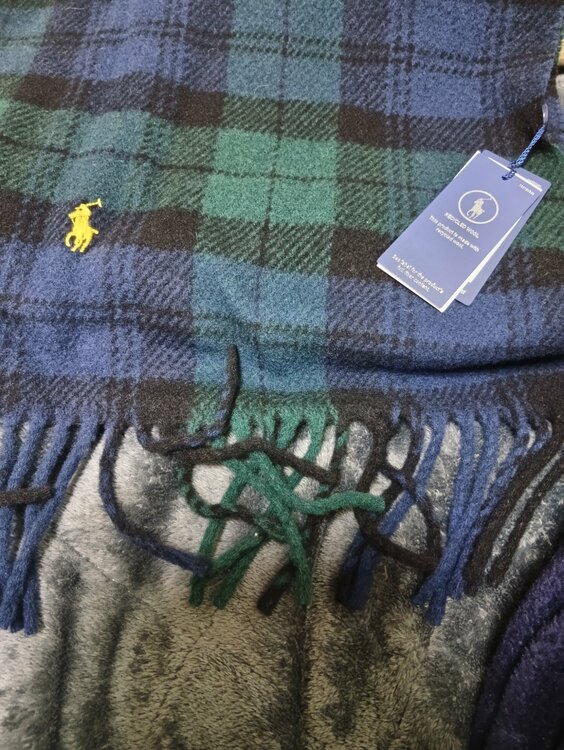 ラルフローレンひざ掛け（古着・ファッション）の商品画像 - 査定依頼日：2026年1月23日 - 最高査定価格：600円