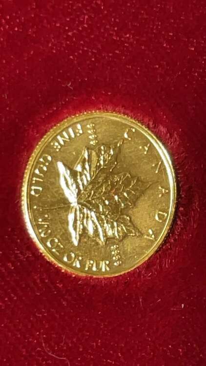 メイプルリーフ金貨（金・貴金属）の商品画像 - 査定依頼日：2025年2月2日 - 最高査定価格：46,000円