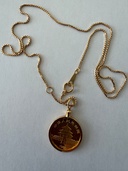 パンダ金貨ネックレス　ネックレス部分１８金（金・貴金属）の商品画像 - 査定依頼日：2026年1月28日 - 最高査定価格：40,000円