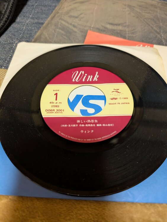 ウィンク淋しい熱帯魚（レコード）の商品画像 - 査定依頼日：2026年3月21日 - 最高査定価格：3,000円