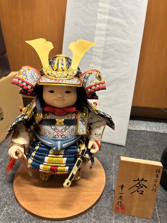 幸一光作　鎧着大将　蒼（美術品・骨董品）の商品画像 - 査定依頼日：2026年4月12日 - 最高査定価格：3,000円