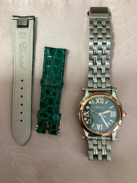 ショパール ハッピースポーツ 858（高級時計）の商品画像 - 査定依頼日：2025年4月25日 - 最高査定価格：780,000円