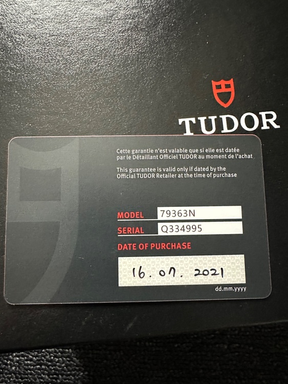 チューダー ブラックベイ 79363（高級時計）の商品画像 - 査定依頼日：2026年3月19日 - 最高査定価格：610,000円