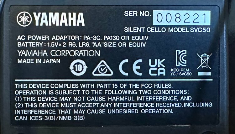 ヤマハ電子チェロ（ピアノ・楽器・PA機材）の商品画像 - 査定依頼日：2026年4月9日 - 最高査定価格：5,000円
