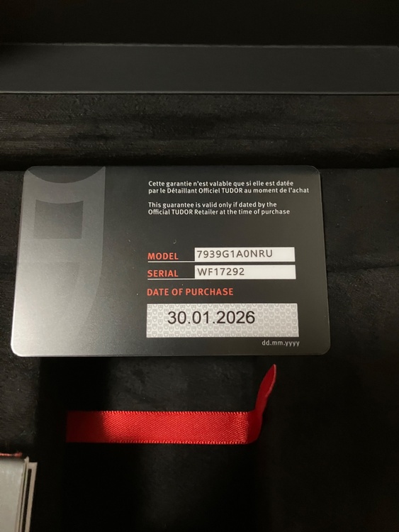 チューダー ブラックベイ 7939G1A0NR（高級時計）の商品画像 - 査定依頼日：2026年4月4日 - 最高査定価格：580,000円