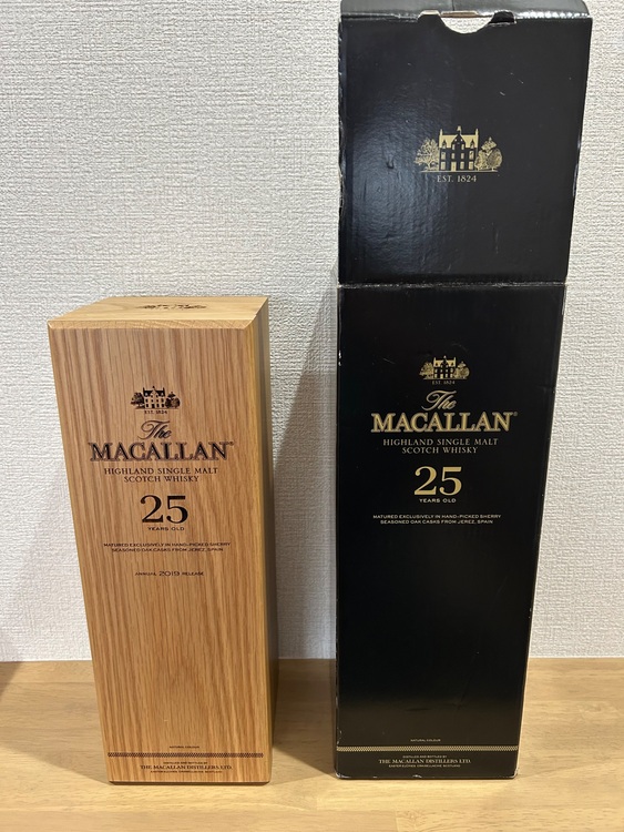 25年　2019年製造（お酒）の商品画像 - 査定依頼日：2025年9月8日 - 最高査定価格：130,000円