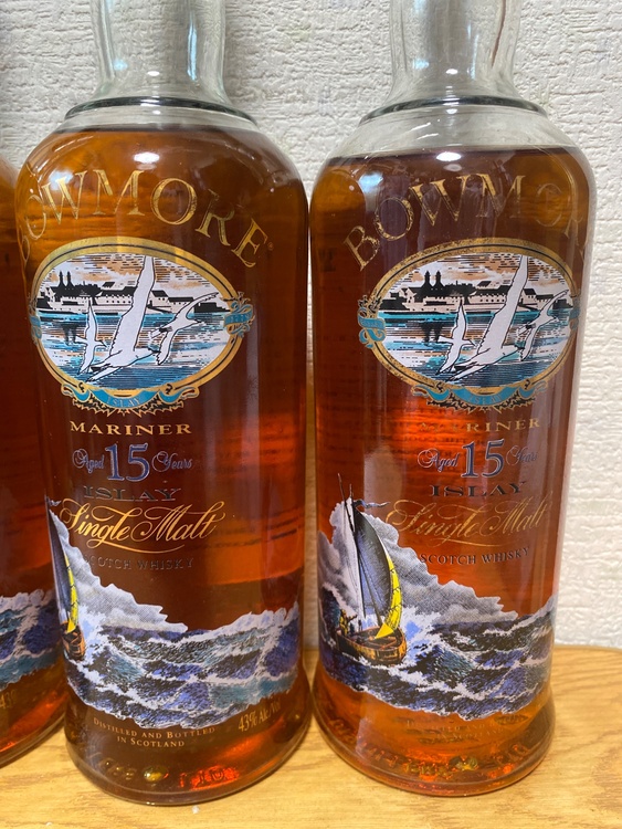 ボウモア 15年マリナーシルクプリント 750ml 43% 4本（お酒）の商品画像 - 査定依頼日：2025年12月21日 - 最高査定価格：100,000円