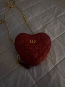DIOR CARO チェーン ハート ポーチ ラムスキン（ブランドバッグ）の商品画像 - 査定依頼日：2026年9月2日 - 最高査定価格：50,000円