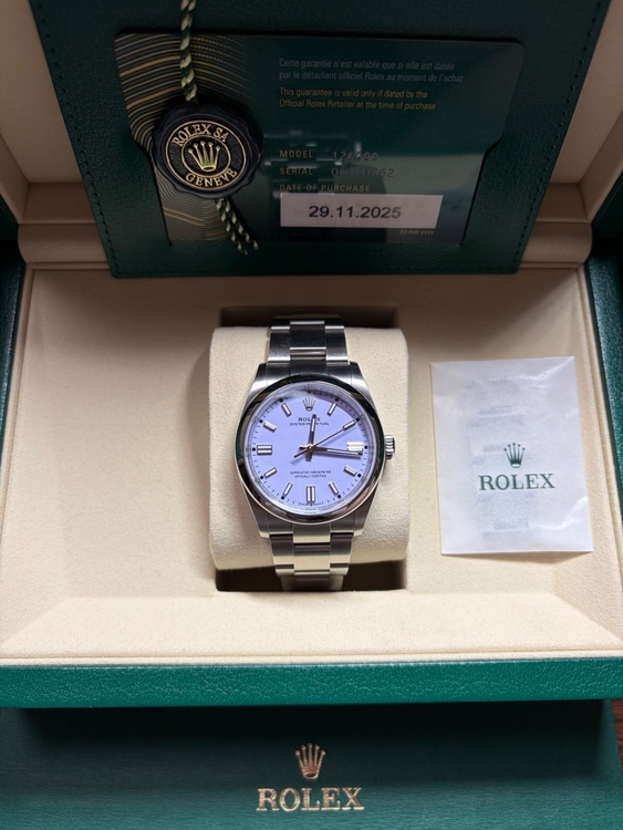 ROLEX オイスターパーペチュアル 36mm ラベンダー （高級時計）の商品画像 - 査定依頼日：2026年4月23日 - 最高査定価格：1,700,000円