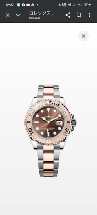 ヨットマスター40（高級時計）の商品画像 - 査定依頼日：2025年7月27日 - 最高査定価格：2,500,000円