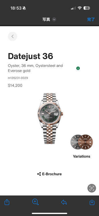 ロレックス デイトジャスト 126231-002（高級時計）の商品画像 - 査定依頼日：2025年2月15日 - 最高査定価格：2,250,000円