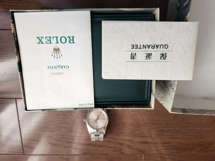 ロレックス エアキング 14000/x845790（高級時計）の商品画像 - 査定依頼日：2025年2月20日 - 最高査定価格：600,000円