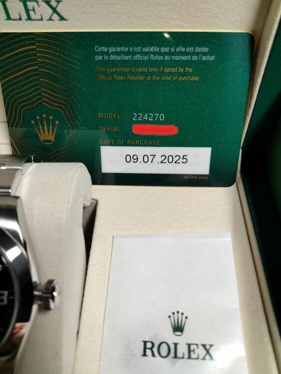 ロレックス エクスプローラー 224270（高級時計）の商品画像 - 査定依頼日：2025年8月23日 - 最高査定価格：1,400,000円