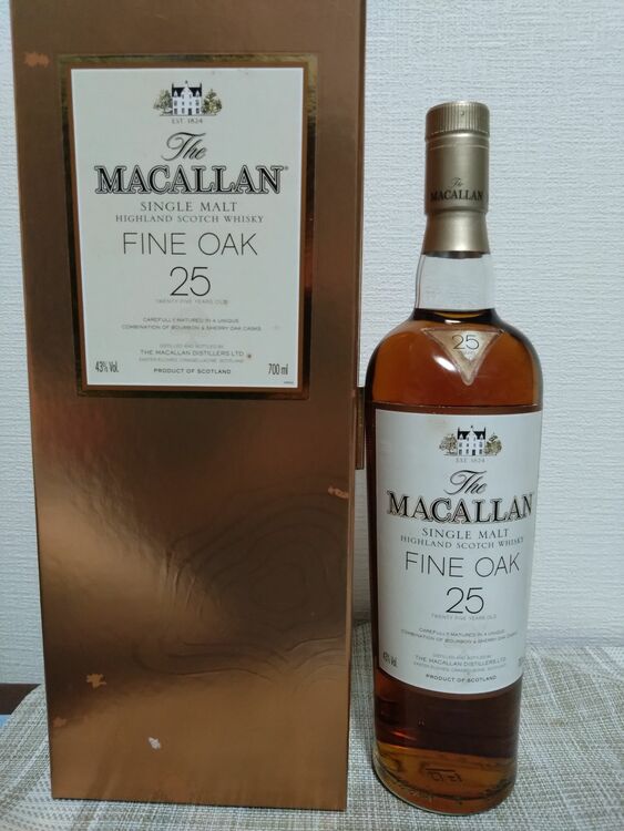 マッカランファインオーク　25年（お酒）の商品画像 - 査定依頼日：2025年7月9日 - 最高査定価格：373,000円