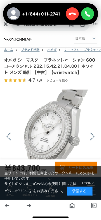 オメガ シーマスター 232.15.42.21.04.00（高級時計）の商品画像 - 査定依頼日：2024年12月13日 - 最高査定価格：700,000円