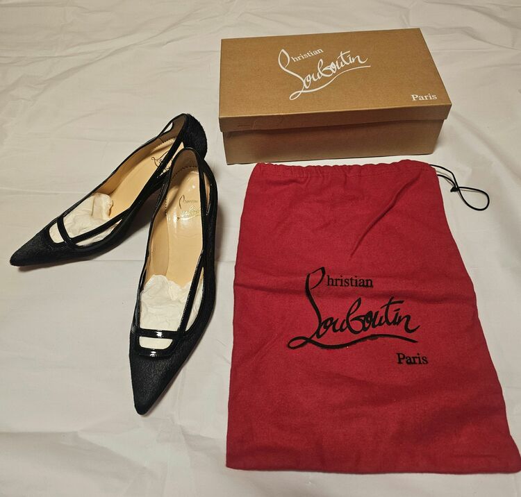 クリスチャンルブタン ハラコパンプス（古着・ファッション）の商品画像 - 査定依頼日：2025年11月22日 - 最高査定価格：100,000円