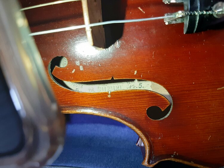 鈴木バイオリンno5（ピアノ・楽器・PA機材）の商品画像 - 査定依頼日：2026年2月18日 - 最高査定価格：12,000円