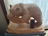 熊の置物（美術品・骨董品）の商品画像 - 査定依頼日：2025年10月1日 - 最高査定価格：1,000円