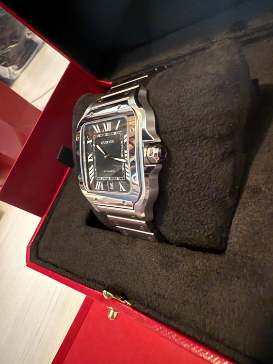 カルティエ サントス サントスLM（高級時計）の商品画像 - 査定依頼日：2025年10月26日 - 最高査定価格：1,100,000円