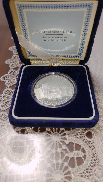 モーツァルト生誕200年記念銀貨コイン（金・貴金属）の商品画像 - 査定依頼日：2026年3月31日 - 最高査定価格：7,000円