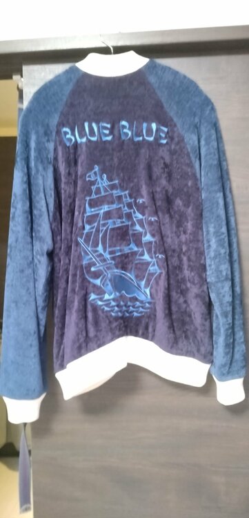 BLUE BLUE モールニット エンブロイダリー スカジャン（古着・ファッション）の商品画像 - 査定依頼日：2026年2月5日 - 最高査定価格：100,000円