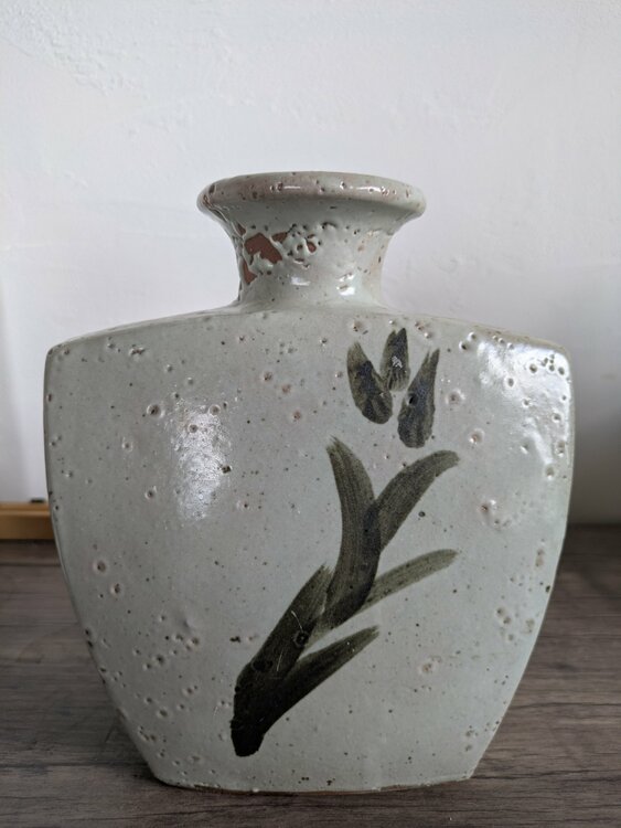濱田庄司の花入れ？（美術品・骨董品）の商品画像 - 査定依頼日：2026年7月2日 - 最高査定価格：5,000円