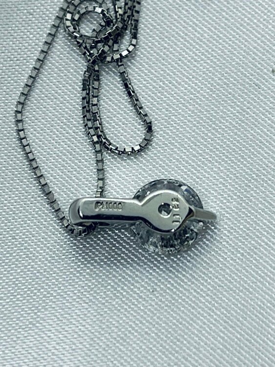 1.162ct天然ダイヤモンドネックレス（チェーンPt850、トップPt100）（宝石）の商品画像 - 査定依頼日：2026年9月15日 - 最高査定価格：300,000円