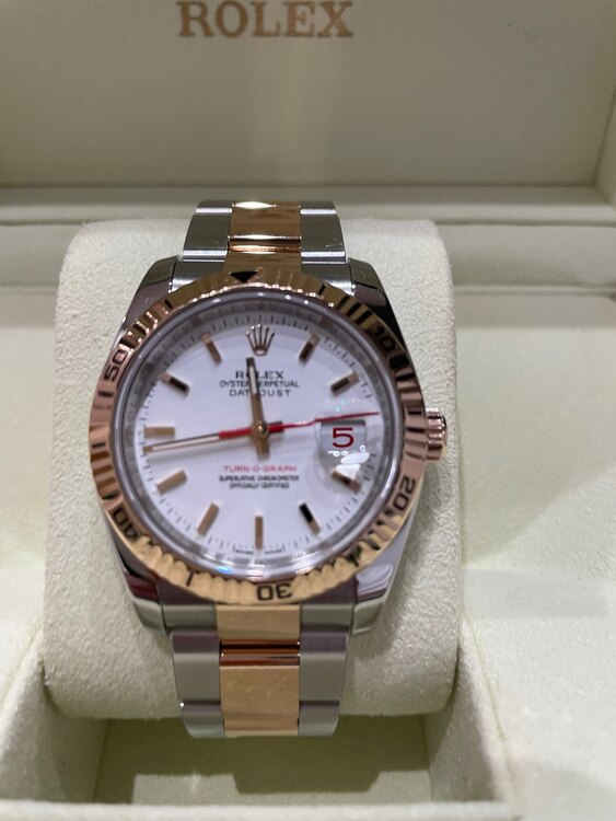 デイトジャスト ターノグラフステンレス×エバーローズゴールド（高級時計）の商品画像 - 査定依頼日：2025年1月6日 - 最高査定価格：1,200,000円