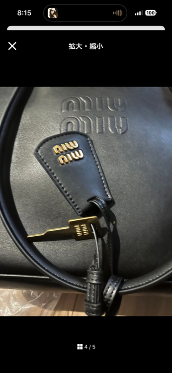 ミュウミュウ  （ブランドバッグ）の商品画像 - 査定依頼日：2025年12月18日 - 最高査定価格：220,000円